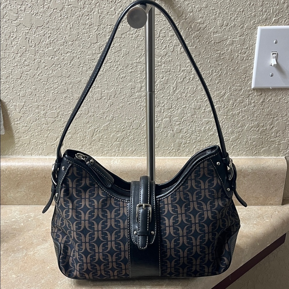 Fossil Stylish Black and Brown Shoulder Bag